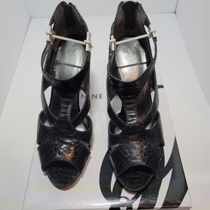 Nine West Lissindao Black Stilettos Sz 7